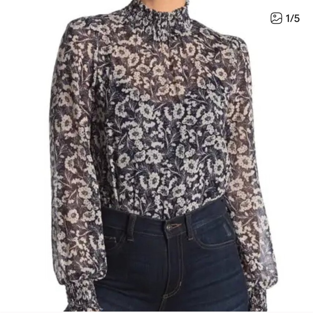 Socialite Black and White Floral Bodysuit